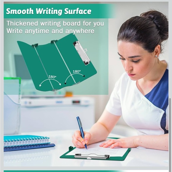 Foldable Clipboard with Medical Information in Green - Picture 3 of 3